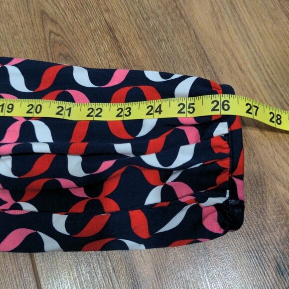 NWT Boden Womens Elodie Wrap Top Size 20/22 Navy Red Stretch Casual LS Viscose - Picture 12 of 12
